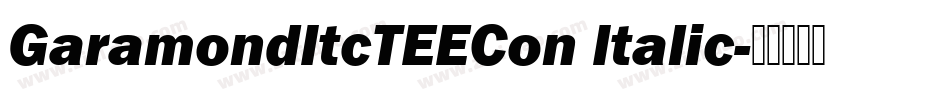 GaramondItcTEECon Italic字体转换